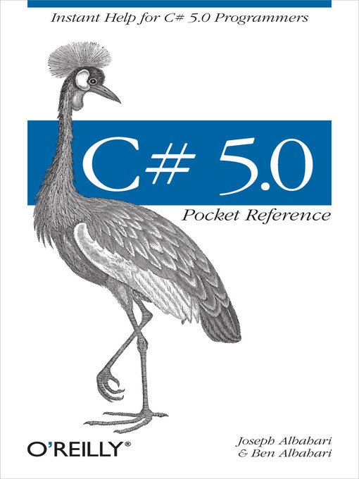 Title details for C# 5.0 Pocket Reference by Joseph Albahari - Available